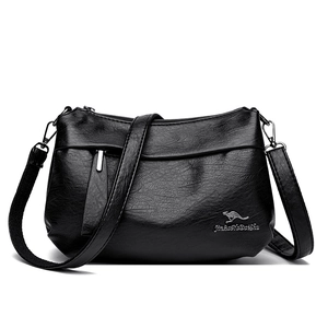 Sac Bandoulière Femme Cuir PU Texturé Fermeture Éclair Sac À Épaule Grande Kapazität Quotidien Décontracté Élégant