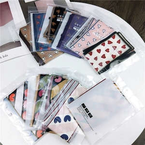 Multiple pairs of soft heart-patterned boxer briefs in frosted zipper packaging