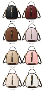 Mini bucket bags collection in eight colors with litchi grain texture and gold hardware