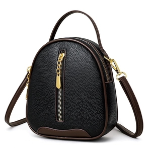 Women's Fashion Bucket Bag PU Leather Lychee Pattern Shoulder Crossbody Handbag With Adjustable Strap Daily Casual Bag