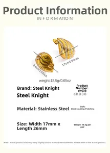 Spécifications des boucles d'oreilles gouttes dorées avec cristaux brillants