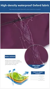 Three-layer high density waterproof Oxford fabric with water droplets and metal zipper