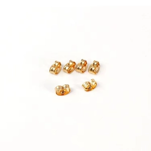 Lot de six fermoirs papillon en acier inoxydable doré pour la création de bijoux