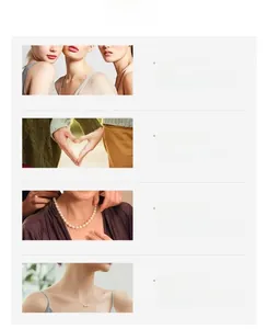 Detail of vintage French style pearl necklaces and earrings in elegant gift packaging