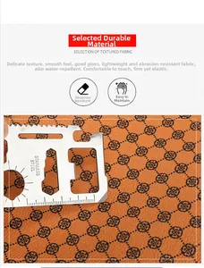 Macro view of wear-resistant printed synthetic leather with a heart pattern