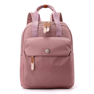Fashion Women Nylon Backpack Large Capacity Water Resistant Travel Bag With Luggage Strap Anti-Theft Multi-Pocket Daypack