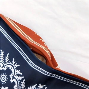 Ethnic mandala patterned scarf featuring a high-quality hidden zipper and fine stitching