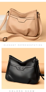 Close-up of elegant embossed leather small square bags in beige and black with shoulder straps