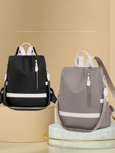 Détail du sac à dos étanche antivol avec fermeture éclair sécurisée à l'arrière