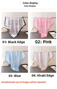 Polka dot silk scarf color display featuring four elegant styles on minimalist background
