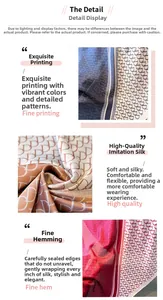 Detail of silk-like scarf featuring premium Oblique print and exquisite rolled edges