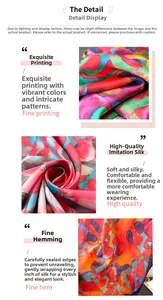 Détail macro d'un foulard en soie à imprimé léopard avec une fine texture de couture