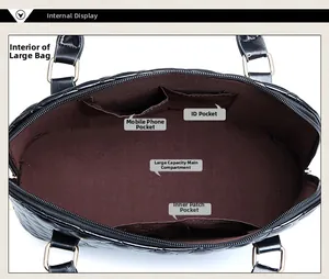 Innenansicht der Stepptasche mit großem Hauptfach und funktionellen Innentaschen