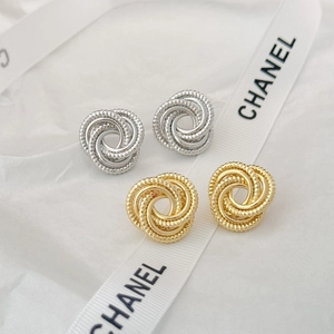 Minimalist Irregular Geometric Twisted Knot Copper Earrings With 925 Sterling Silver Earring Post For Women Fashion