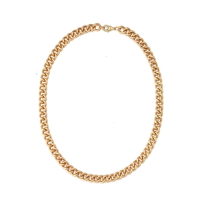 Vintage Klobige Panzerkette Halskette Legierung Galvanisiert Mutiger Statement Schmuck Retro Hip Hop Stil Für Damen Herren