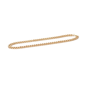 Massive goldene Gliederkette im Vintage-Stil für Damen mit minimalistischem Punk-Design