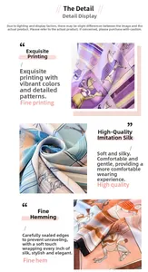 Détail d'un foulard en soie avec imprimé équestre et coutures de finition précises