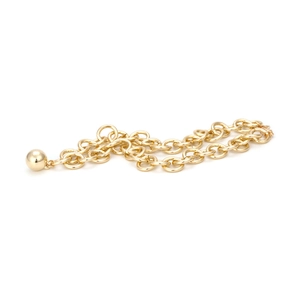 Collana a catena dorata con ciondolo a sfera liscia gioielli minimalisti eleganti