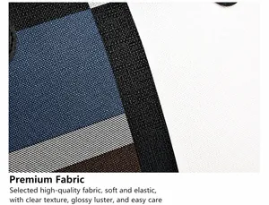 Close-up of high-quality durable fabric showing colorful geometric patterns and texture