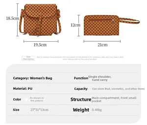 Tabella taglie dettagliata per la borsa shopper in pelle PU stampata e set coordinato