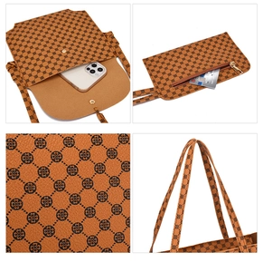 Dettaglio della borsa shopper con chiusura magnetica e tasca interna con cerniera