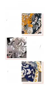 Détails du tissage à chevrons et motifs floraux sur foulards soyeux et élégants