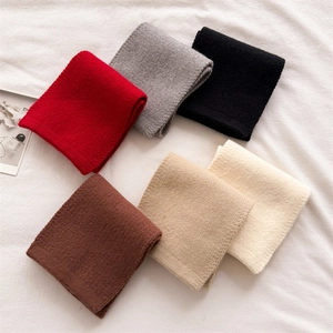 Chic knitted warm cross scarf for women in six assorted solid autumn winter colors
