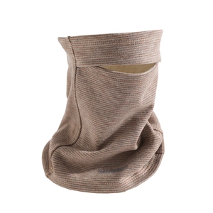 Striped Knitted Neck Warmer Gaiter Windproof Fleece Lined Half Face Mask For Outdoor Cycling Skiing Sports Men Women