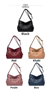Detail showing the quilted leather texture and kangaroo logo in five color options