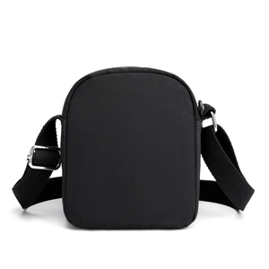 Waterproof Oxford fabric crossbody bag for women with adjustable strap in black