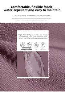 Close-up of water-resistant high-density nylon fabric for lightweight crossbody bags