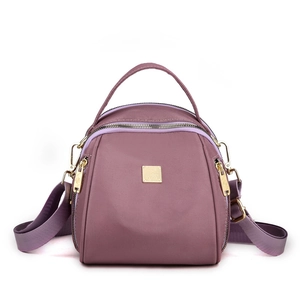 Zaino a Guscio Multiuso da Donna in Tessuto Oxford Nylon Impermeabile Borsa a Tracolla Cerniere Oro Moda Borsa a Mano da Viaggio