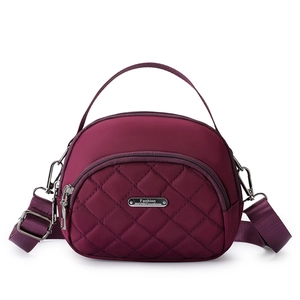 Borsa a Tracolla Trapuntata in Nylon da Donna Impermeabile Multistrato Piccola Borsa a Mano Casual a Guscio Borsa per Cellulare