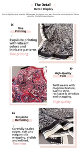 Detail of herringbone weave and paisley silk scarf with durable hemmed edges