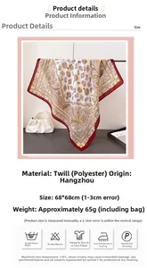 Dettaglio della sciarpa paisley rossa e oro con motivo spigato e borsa di perle