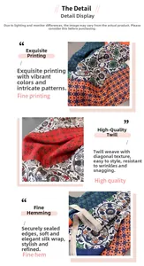 Détail de l'imprimé paisley sur tissage chevron avec bords roulés délicats