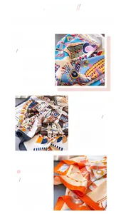 Dettaglio del foulard in seta con stampa graffiti, cuciture fini e trama liscia