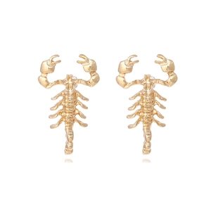 Scorpion Stud Earrings Gothic Punk Zinc Alloy Niche Design Personalized Exaggerated Animal Jewelry For Women Girls