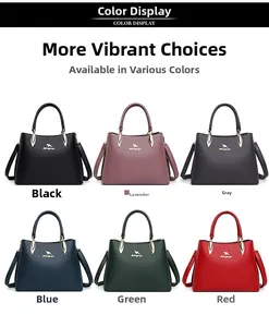 Six colors of shell-shaped handbags with gold kangaroo logos and matching straps