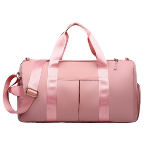 Large Capacity Travel Duffel Bag Waterproof Nylon Dry Wet Separation With Independent Shoe Compartment For Fitness Sports