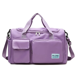 Borsa Da Viaggio Grande Capacità Nylon Impermeabile Borsa Da Palestra Con Separazione Secco Umido Per Donne Yoga Nuoto