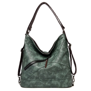 Sac à Épaule en Cuir PU Rétro pour Femmes Grande Capacité Sac Fourre-tout Hobo Polyvalent Avec Poche à Glissière Diagonale Sac à Main Street