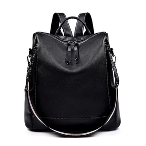 Zaino Da Donna Alla Moda In Pelle PU Con Motivo Litchi Grande Capacità Antifurto Multiuso Zaino Da Viaggio Con Tracolla