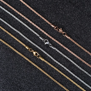 Sparkling minimalist cauliflower chain necklace in gold silver and rose gold with lobster clasp