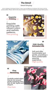 Dettaglio di eleganti foulard in seta con motivi floreali vivaci e bordi rifiniti con cura