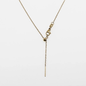Verstellbare goldene Edelstahl-Halskette mit Karabinerverschluss und Gleitperle