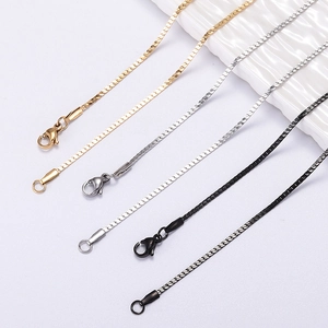 Collier Minimaliste En Acier Inoxydable Maille Serpent Plate Lisse Ras Du Cou Pour Femmes Hommes Accessoires Mode