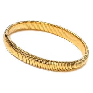 Bracelet Élastique De Style Tubogas En Acier Inoxydable Jonc Spirale Minimaliste Pour Hommes Et Femmes Bijoux De Mode