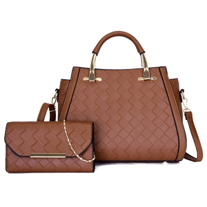 Borsa A Mano Intrecciata E Pochette Con Catena Pelle PU Grande Capacità Moda Professionale Trama Intrecciato Tote Satchel Donne