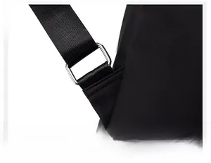 Close-up of durable stainless steel buckle and high-density nylon strap stitching